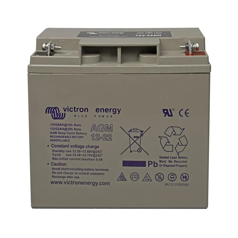 12V/22Ah AGM Deep Cycle Batt. - VICTRON ENERGY con Garantí