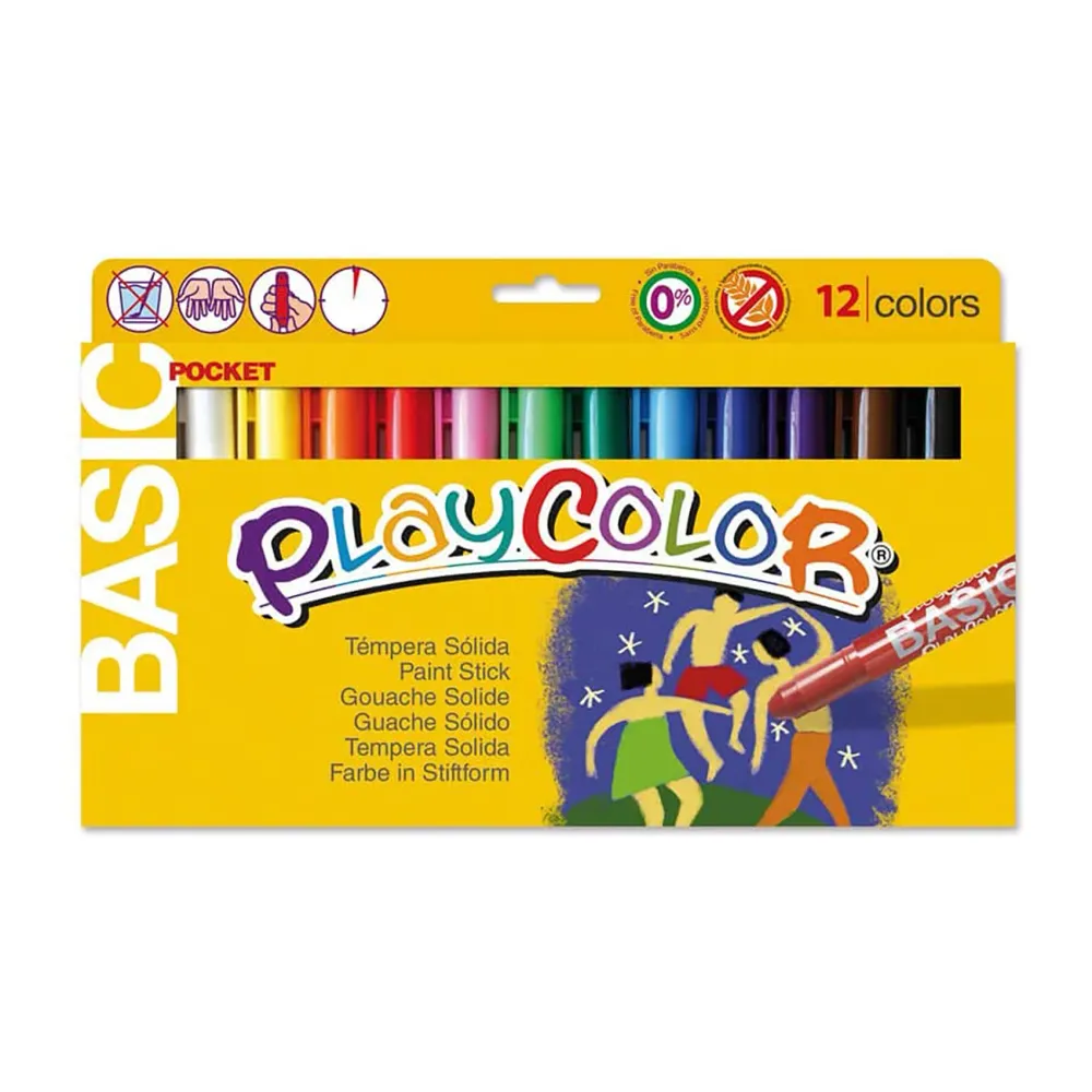 Basic Pocket Témpera en barra (set de 12)