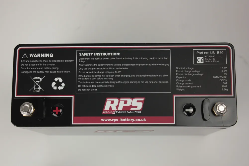 Baterí de litio RPS | 13.2 V 20 AH CC960A