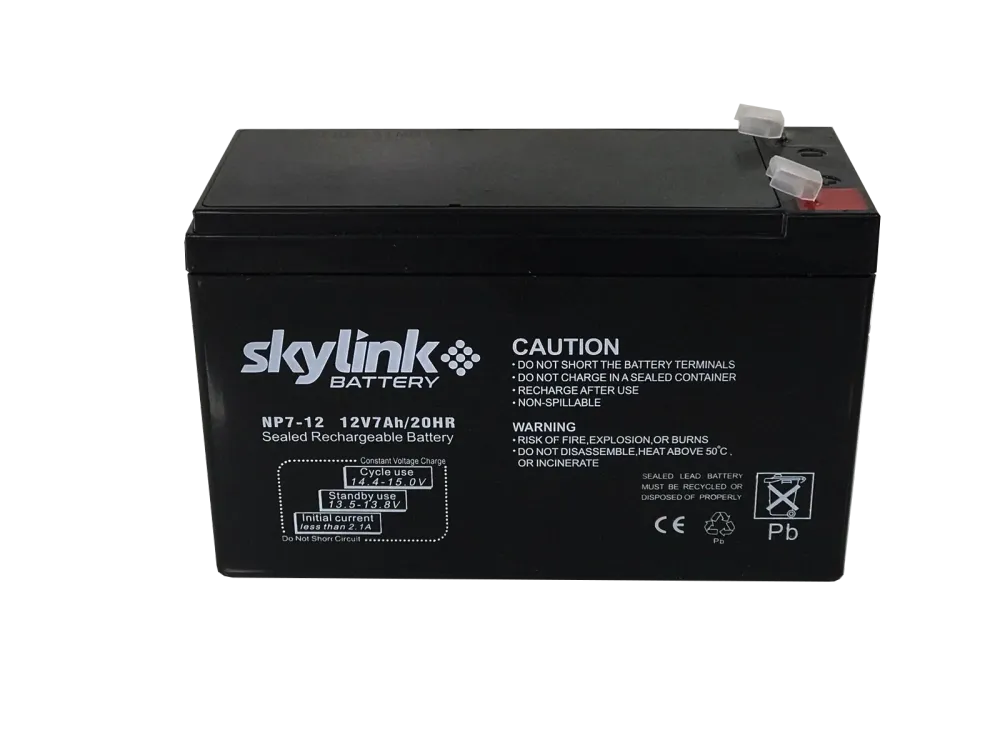 Baterí Skylink / 12VCD / 7 AMP. con Certificación RoHS
