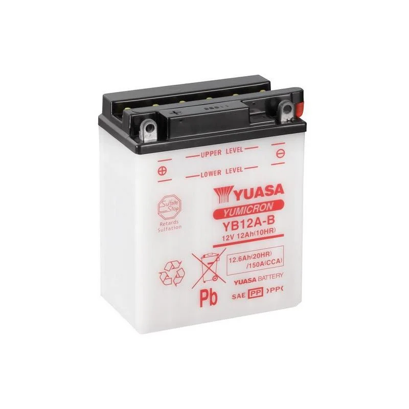 BATERÍ YUASA YB12A-B PRESENTA ÁCIDO