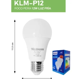 Foco pera 12w P12 - Klisman de Baja Autodescarga