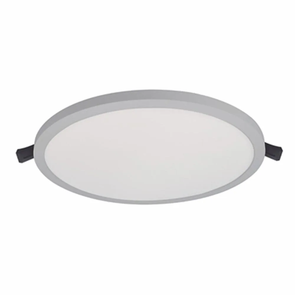 Luminario flat-deco niquel 12w 6500k 120-240v con Cargador Incluido