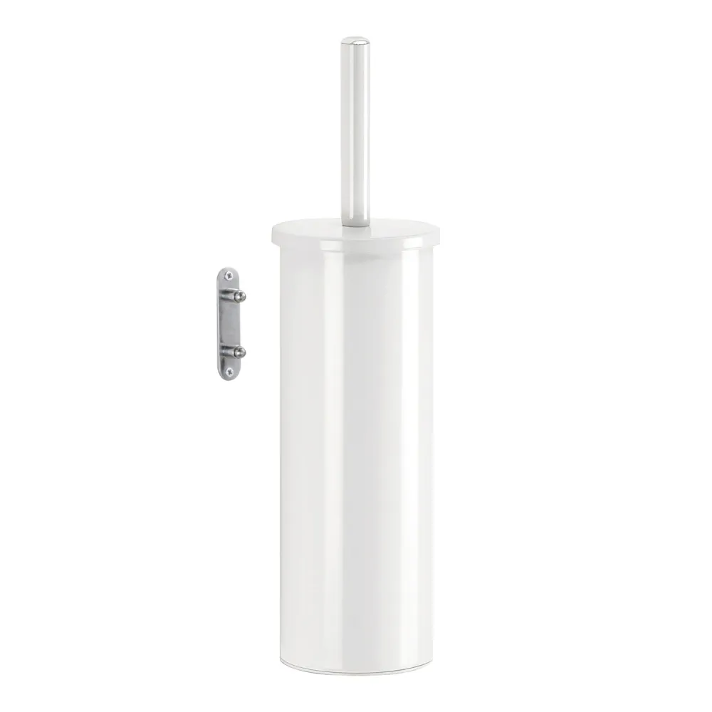 Cepillo de pared modelo Flip de Gedy en acero inoxidable - blanco Fácil de Montar
