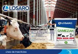 Alta Eficacia Profesional INSECTICIDA GAMEZAN POLVO 1Kg. "LOSARO"