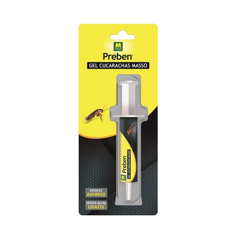 Gel Preben Insecticida Cucarachas 10 gr. - Masso con Luz UV