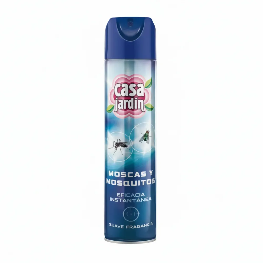 Ultra Resistente para Interiores Insecticida casa jardín mosca y mosquitos, fragancia mullido. 800ml
