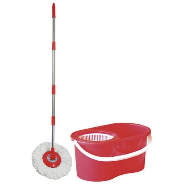 Microfibra Cubo+fregona rojo