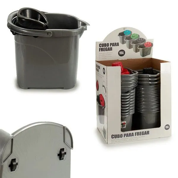 Multiusos Premium Cubo de fregona con escurridor automático 31x31x41 cm