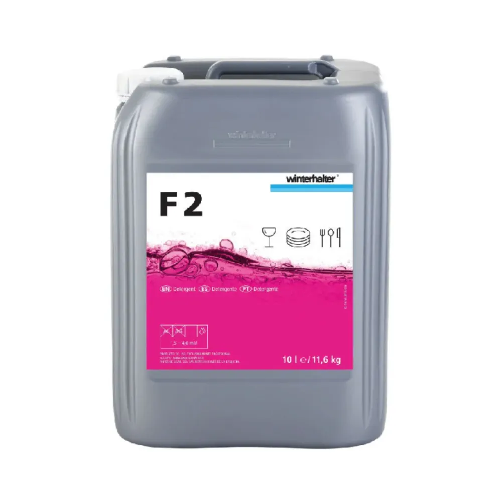F2 10L WINTERHALTER Detergente para lavavajillas, bote de 10 litros | Antigotas | Antihongos |