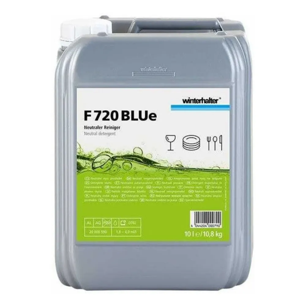 F720 BLUE 10L WINTERHALTER Detergente para lavavajillas, bote de 10 litros