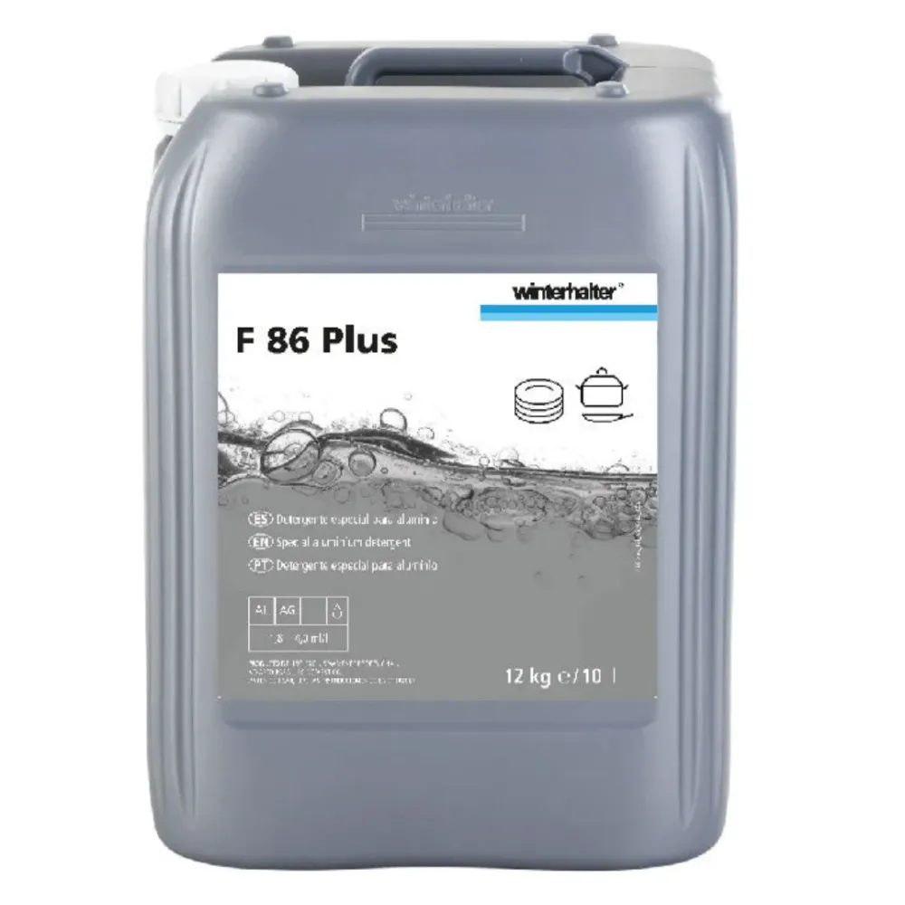 F86 PLUS WINTERHALTER Detergente para lavavajillas, bote de 12 kilos Pack de 6 Unidades