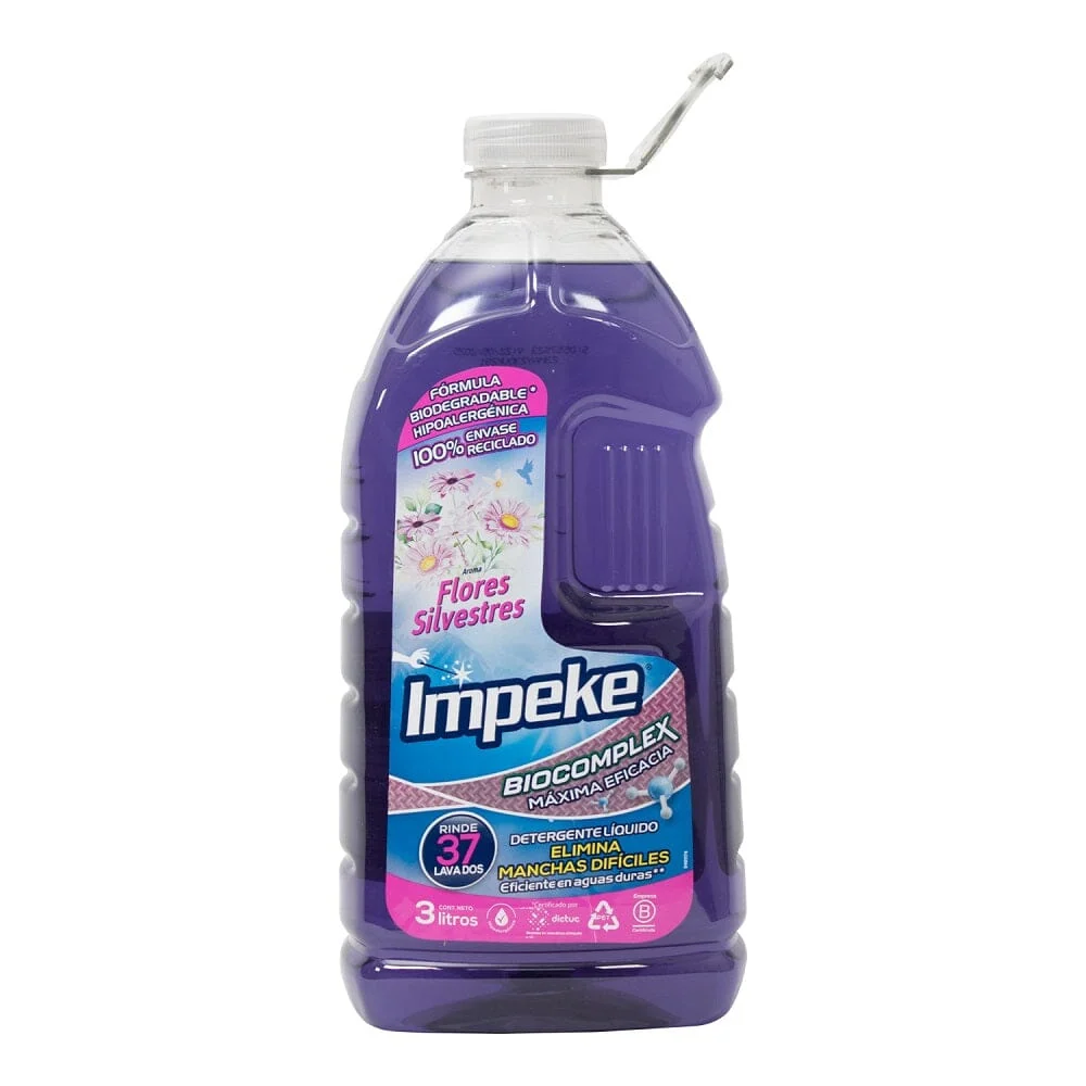 Blanqueador Detergente Líquido Para Ropa Bidón 3 Lts Flores