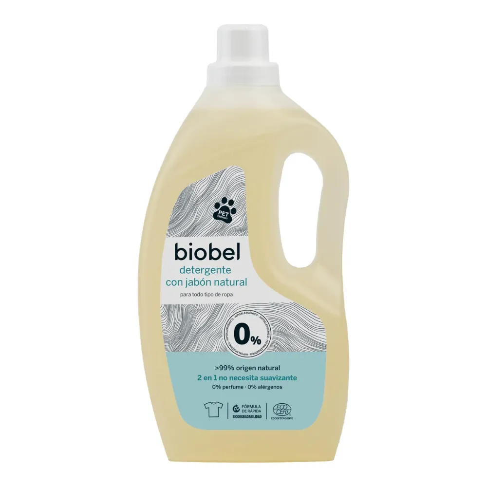Detergente Biobel 0% 1,5L con Aloe Vera