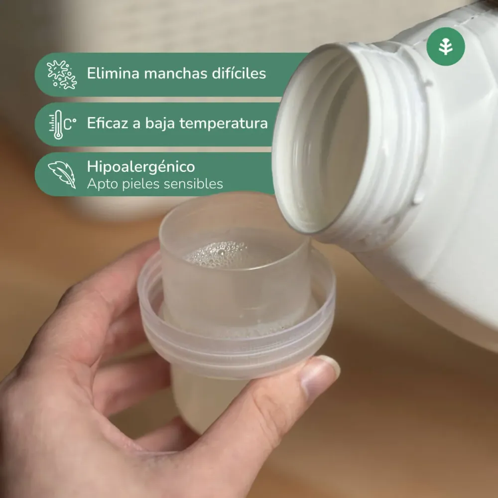 Detergente Líquido Ropa ECO Aroma auténtico ropa limpia Planeta Huerto 1,5 Litros con Tecnologí Antimanchas