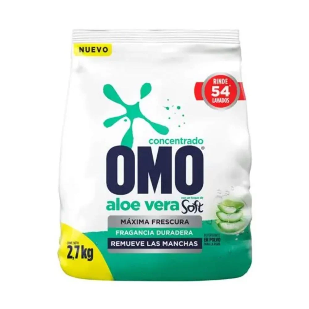 Detergente En Polvo Mullido Aloe Vera 2.7 Kg
