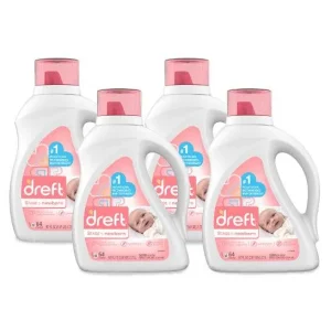 Dreft Detergente Etapa 1 hipoalergénico 4 x 2,72 L para Ropa de Color