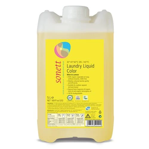 Hipoalergénico Detergente líquido ropa color Sonett 5 L
