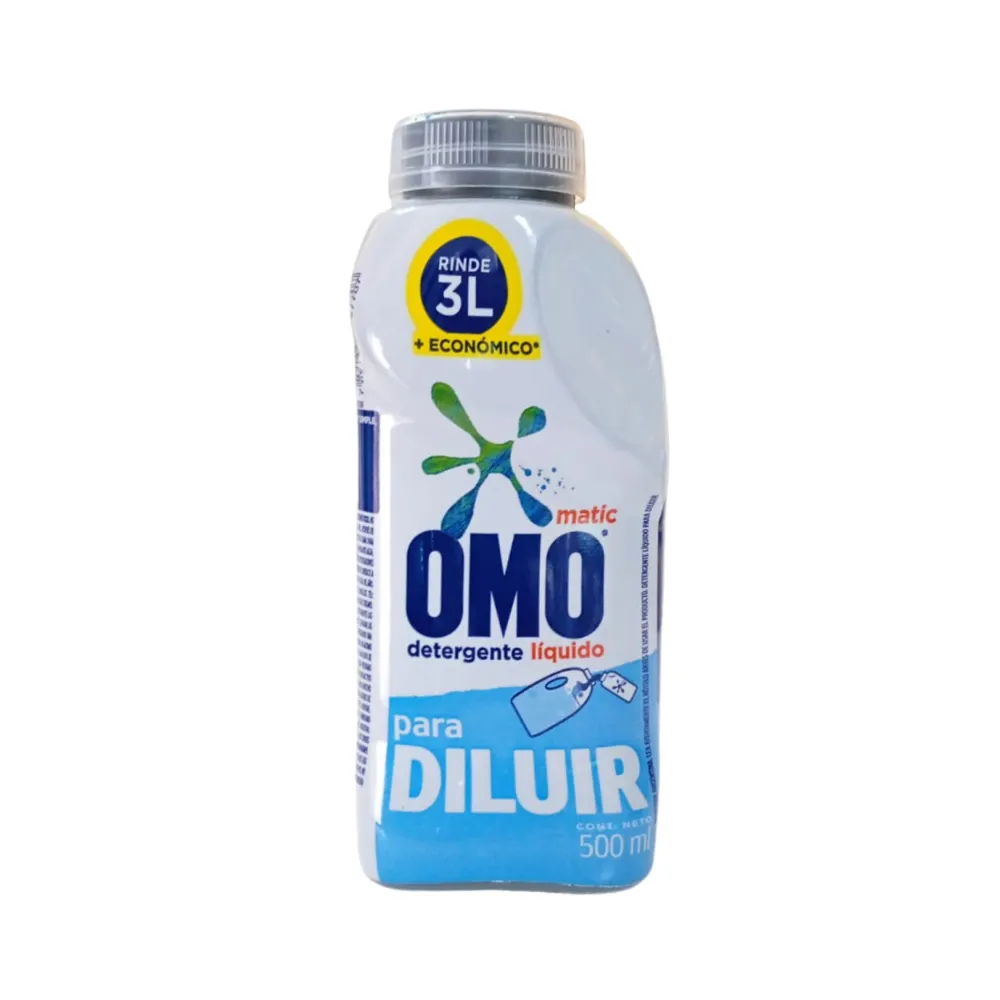 Omo Detergente Líquido Para Diluir 500 ml para Ropa de Color
