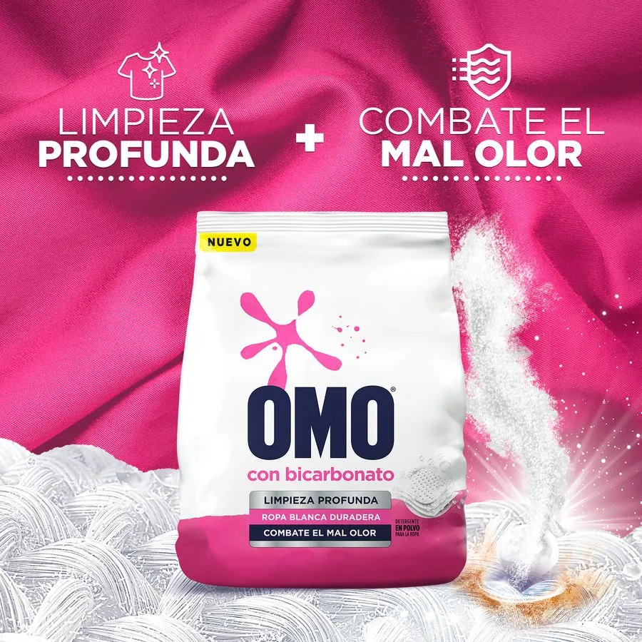 Omo Detergente en polvo con Bicarbonato 800 gr