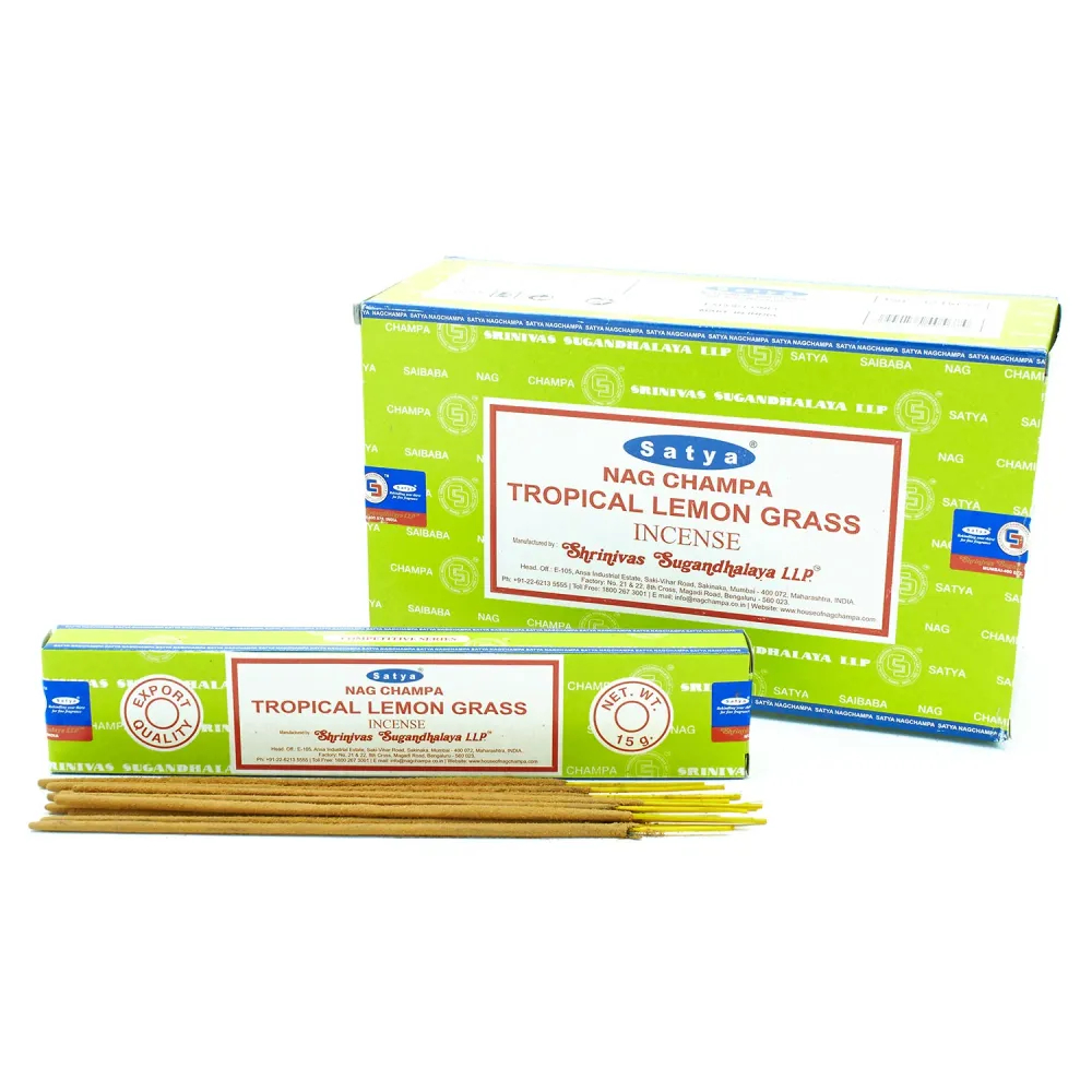 Recargable Incienso 12 Varillas Satya 15 g LEMONGRASS