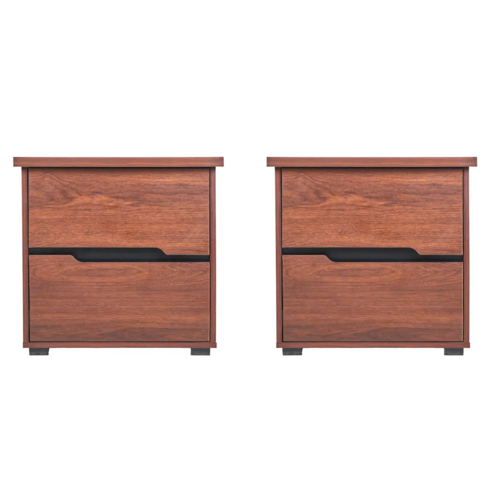 Set de 2 Burós Ebba - Nogal ARENTEIRO