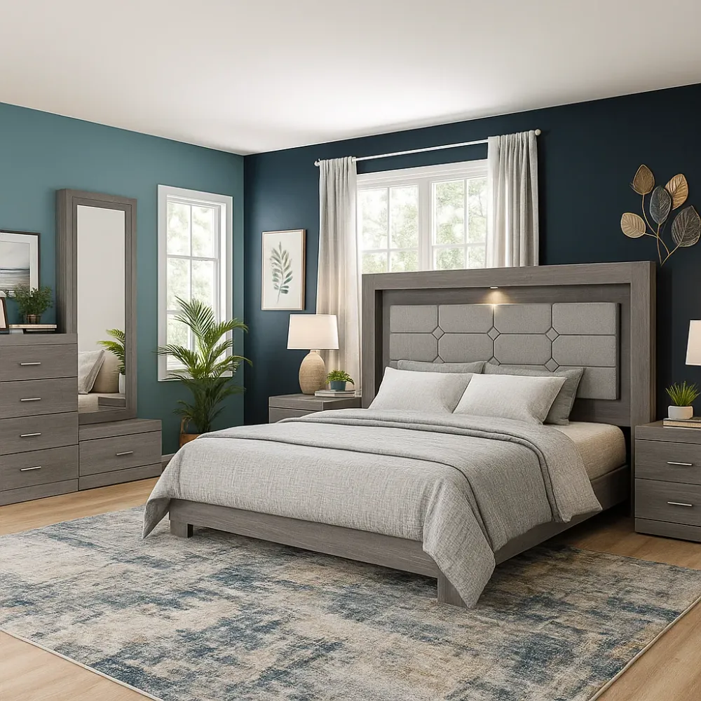 Set de 2 Burós Mobli - Gris ARENTEIRO