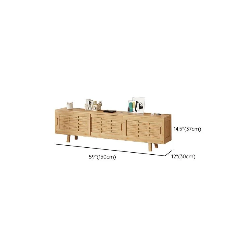 Almacenamiento cerrado TV Media Stand Consola de TV contemporánea para sala de estar Clearhalo