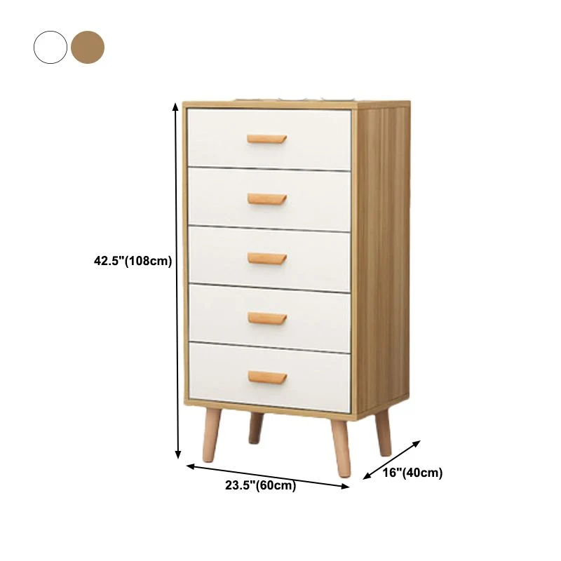 Cómoda decorativa rectangular de madera con patas rectas, 15,74 pulgadas de ancho Clearhalo