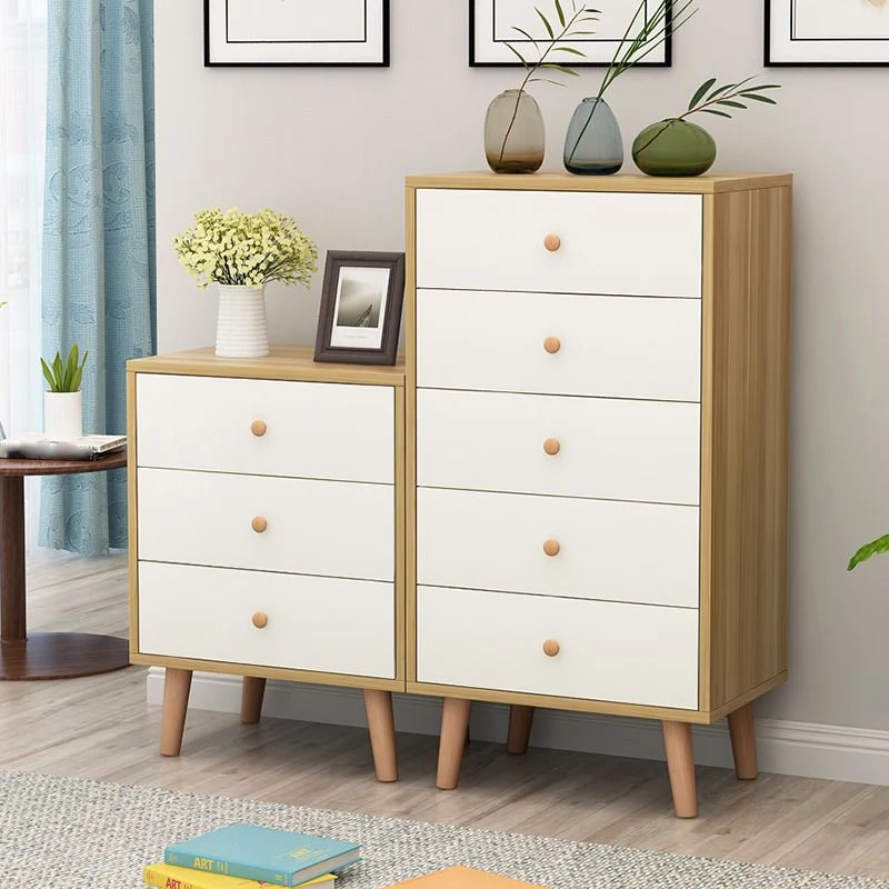 Cómoda decorativa rectangular de madera con patas rectas, 15,74 pulgadas de ancho Clearhalo