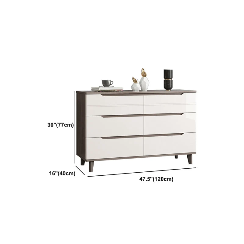 Cómoda decorativa rectangular moderna con cajón Cómoda resistente al agua Clearhalo