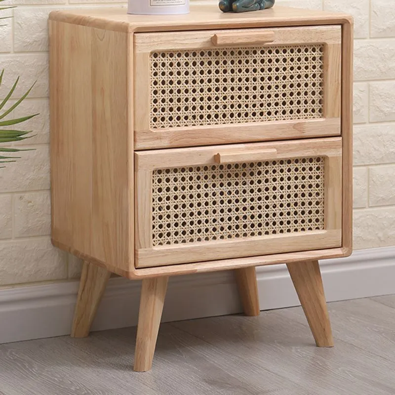 Cómoda estándar rectangular de ratán con cajones, cómoda decorativa de 11,81" de ancho Clearhalo