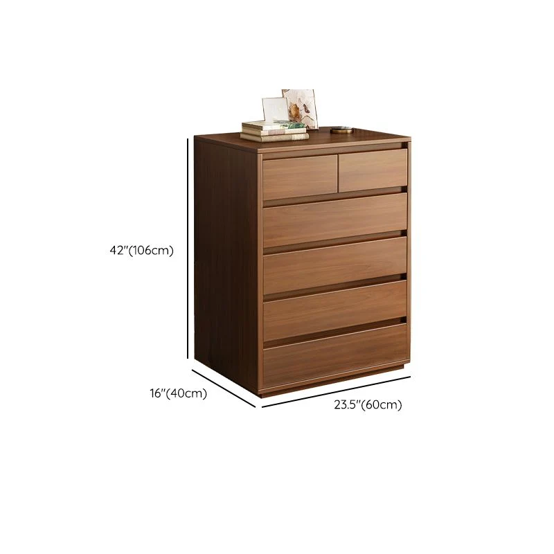Cómoda de madera cómoda cómoda de almacenamiento con cajones Clearhalo