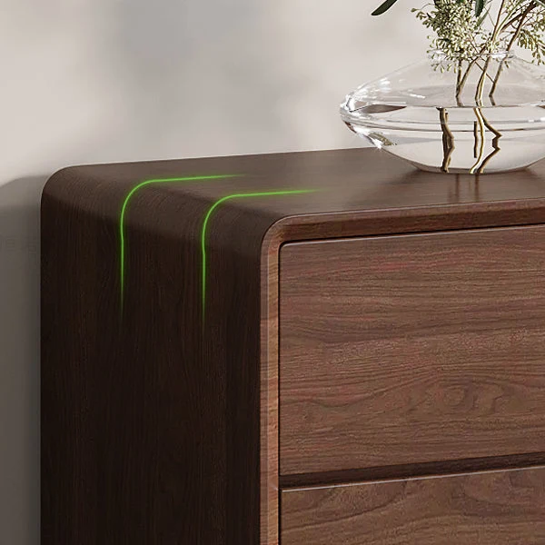 Cómoda de madera en cómoda rectangular marrón con 6 y 8 cajones Clearhalo