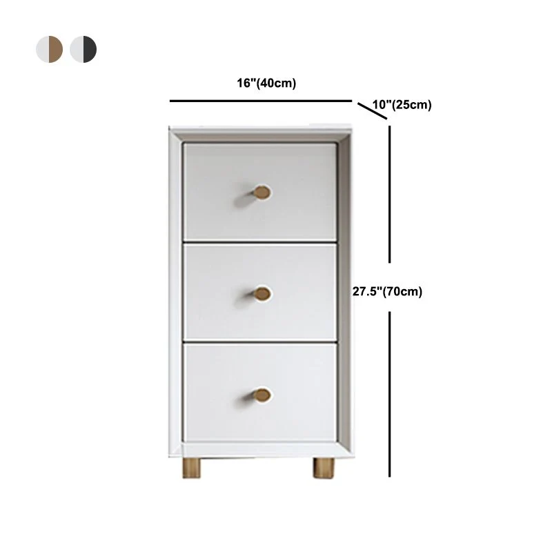 Cómoda de madera contemporánea de 15,75", cómoda rectangular con cajones Gris Clearhalo
