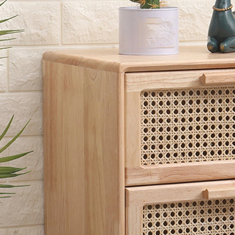 Cómoda de madera contemporánea, cómoda rectangular con cajones Clearhalo