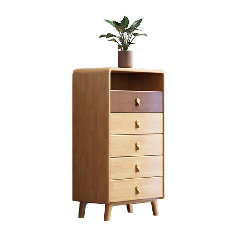 Cómoda moderna rectangular con cajón, patas cuadradas de madera maciza, cómoda decorativa Clearhalo