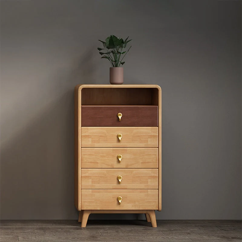 Cómoda moderna rectangular con cajón, patas cuadradas de madera maciza, cómoda decorativa Clearhalo