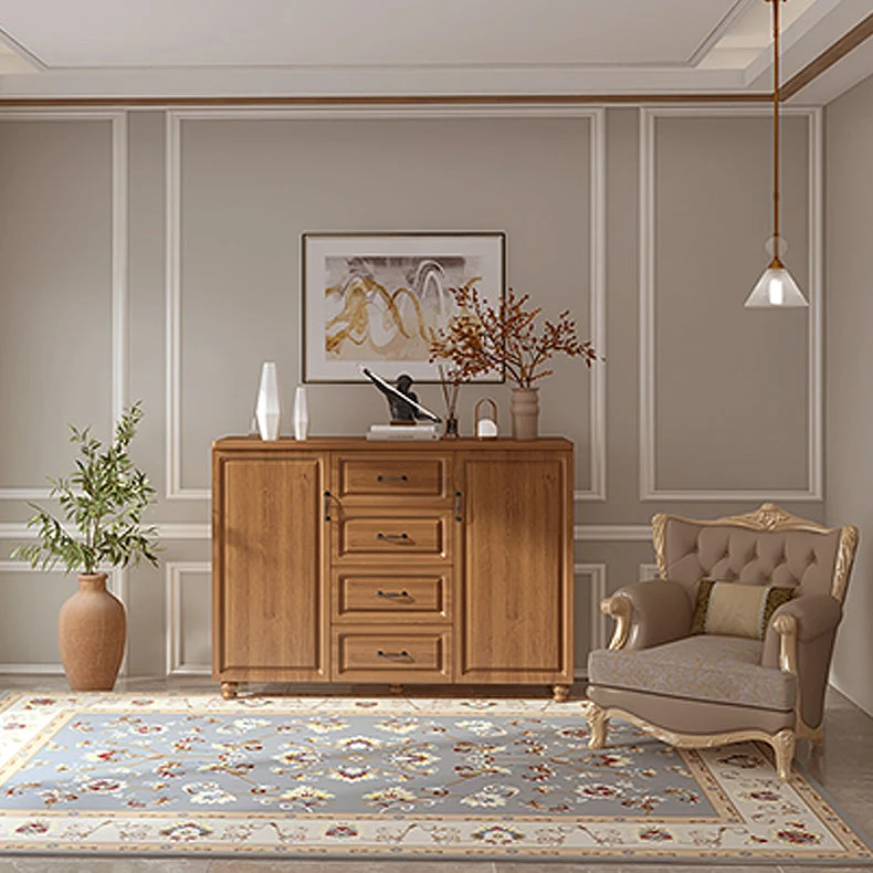 Cómoda rectangular con acento moderno de mediados de siglo con cajones Clearhalo
