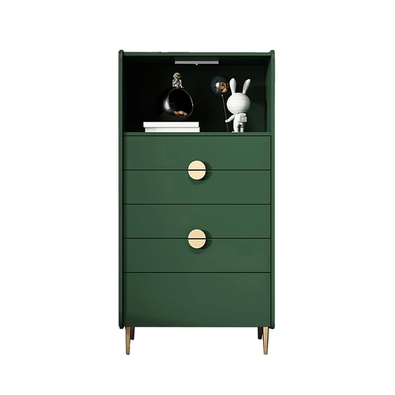 Cómoda rectangular moderna con patas rectas de madera, mueble lateral con cajón Blanco Clearhalo