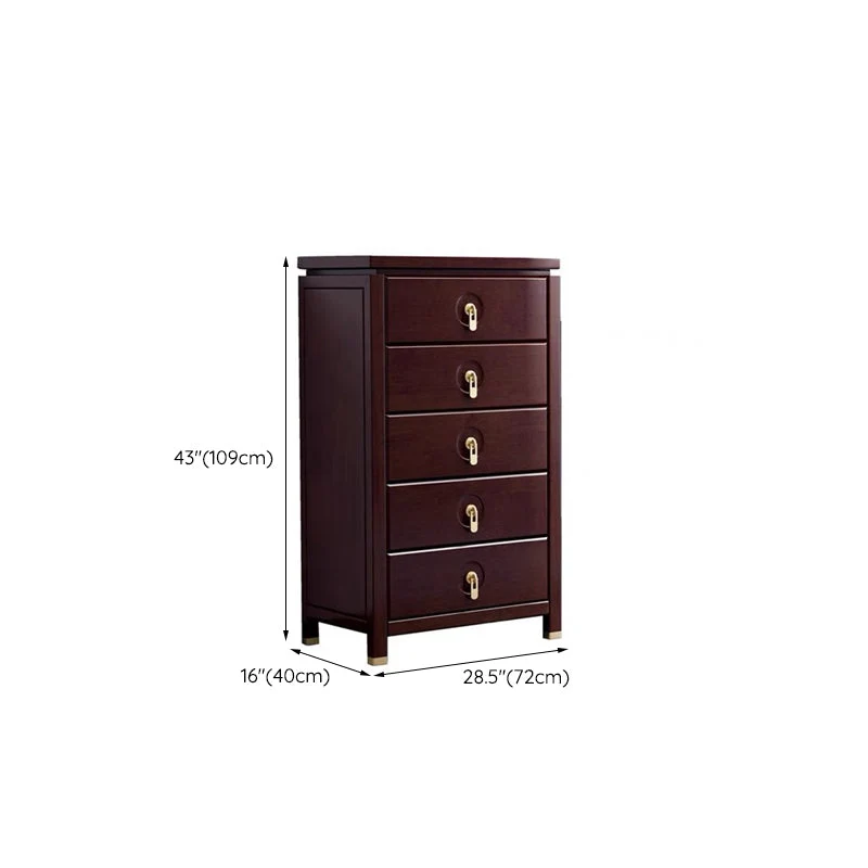 Cómoda rectangular moderna de mediados de siglo con cajón Cómoda decorativa con patas rectas de madera maciza Clearhalo
