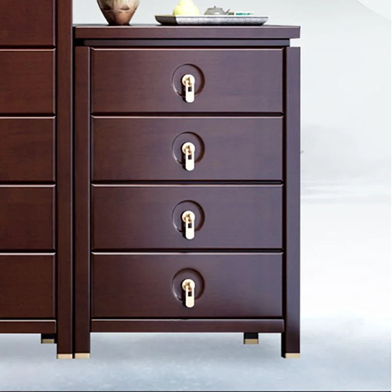 Cómoda rectangular moderna de mediados de siglo con cajón Cómoda decorativa con patas rectas de madera maciza Clearhalo