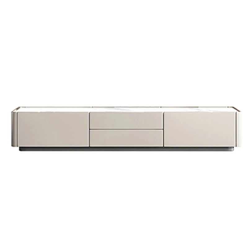 Consola de soporte de TV contemporánea con tapa rectangular para sala de estar Clearhalo