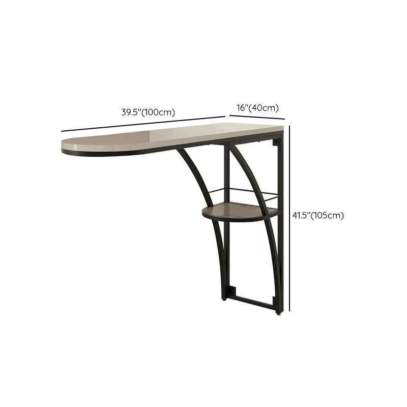 Mesa de madera rectangular moderna para mostrador, juego de mesa de Bar de 1/3 piezas para sala de estar Rosa Clearhalo