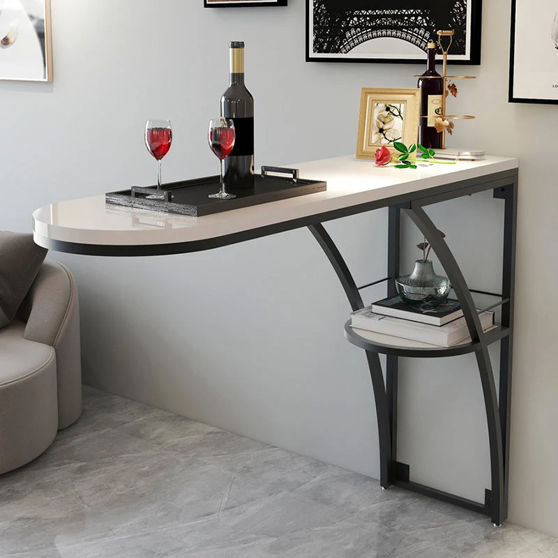 Mesa de madera rectangular moderna para mostrador, juego de mesa de Bar de 1/3 piezas para sala de estar Rosa Clearhalo