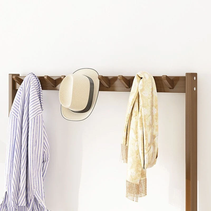 Perchero de madera de estilo moderno, Perchero de suelo sencillo para el hogar Clearhalo