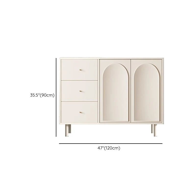 Servidor de comedor moderno, servidor Buffet de madera de ingenierí con puertas para sala de estar Clearhalo