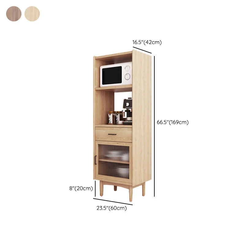 Tablero lateral de madera Aparador rectangular casero minimalista moderno con cajones Nuez Clearhalo