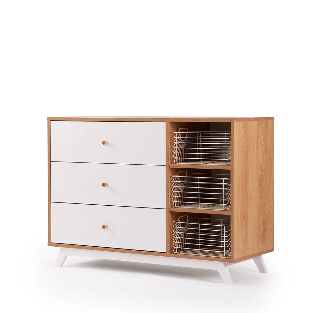 Cómoda dadada Central Park de 3 cajones Blanco