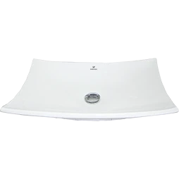 Lavabo Florencia Blanco Sobreponer Con Contra Sin Rebosadero 59 X 41 X 14 Cm GOLD UNION
